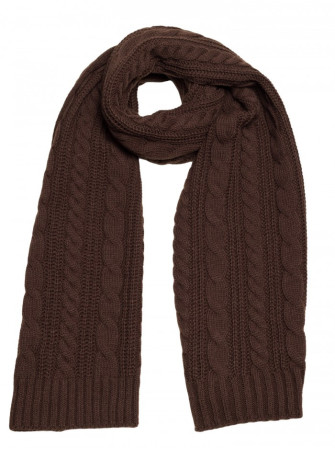 M898 Rudas pynių rašto šalikas - ruda