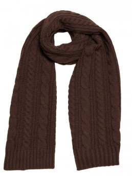 M898 Rudas pynių rašto šalikas - ruda