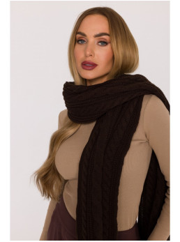 M898 Rudas pynių rašto šalikas - ruda