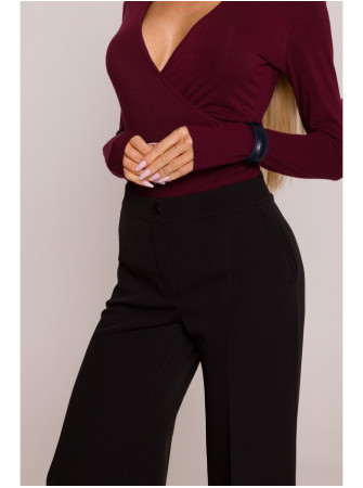 M875 Plačios kelnės - juoda