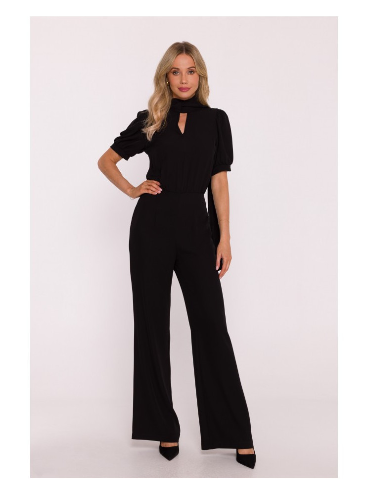 S421 Kombinezonas su raišteliu - juoda