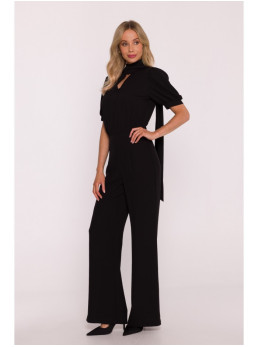 S421 Kombinezonas su raišteliu - juoda