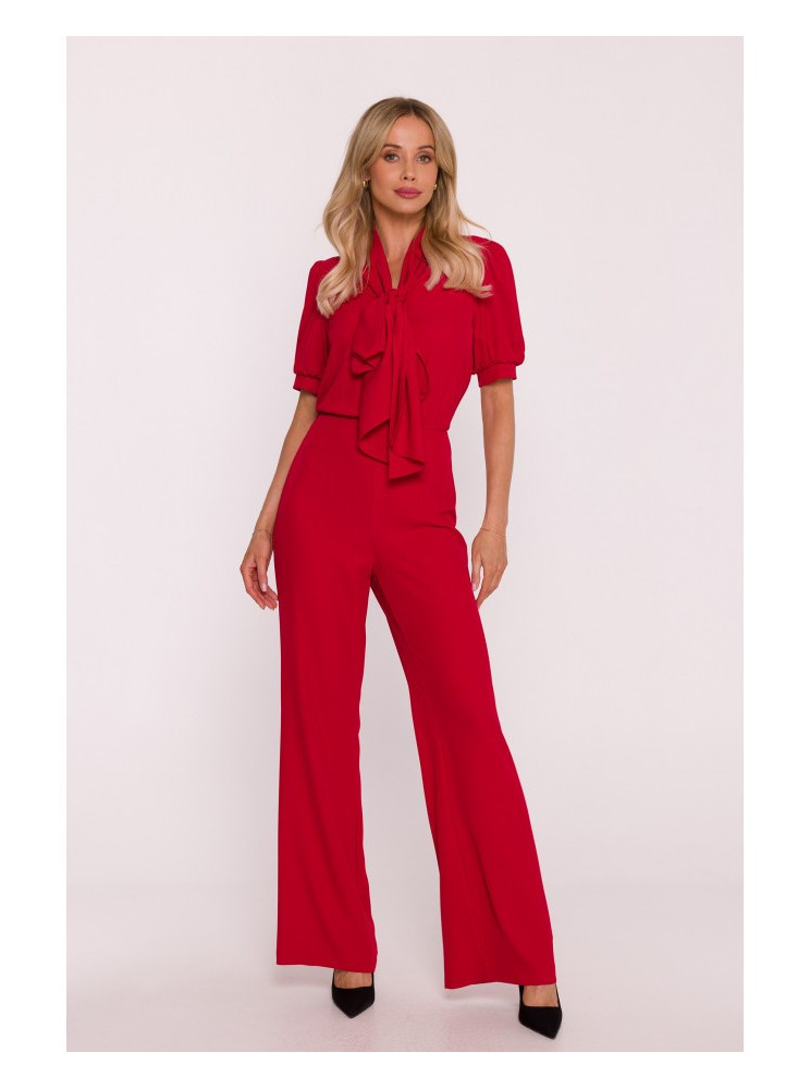 S421 Kombinezonas su raišteliu-kaspinu - raudona