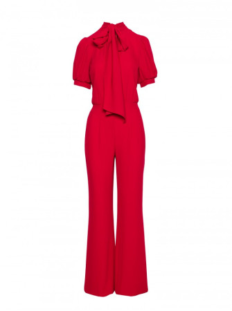 S421 Kombinezonas su raišteliu-kaspinėliu - raudona