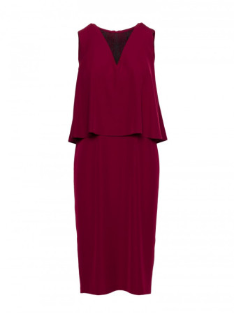 S422 Bateliai su nėrinių detale - kaštoninė