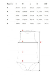 M697 Bodis su aukštu kaklu be rankovių - juodas