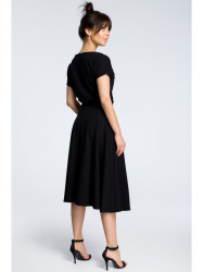B067 Flared dress - black