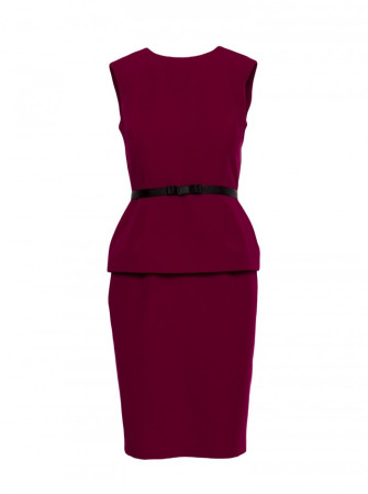 S427 Baskinė suknelė - kaštoninė