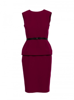 S427 Baskinė suknelė - kaštoninė