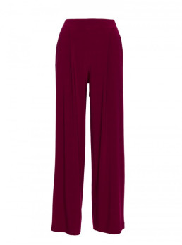 M890 Derinys: marškinėliai su raukiniais ir plačios kelnės - kaštoninė