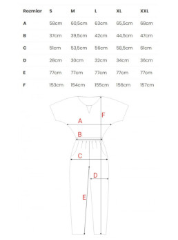 M334 Kombinezonas kimono rankovėmis - tamsiai mėlyna