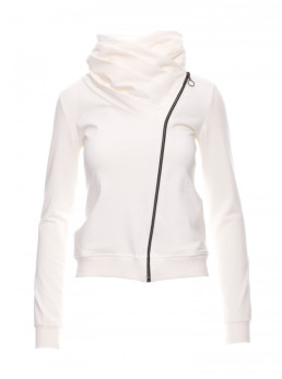 B071 Džemperis su užtrauktuku - nebalinta