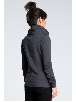 B071 Užtrauktuku užsegamas džemperis - grafito