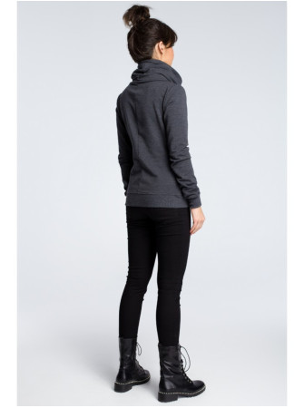 B071 Užtrauktuku užsegamas džemperis - grafito