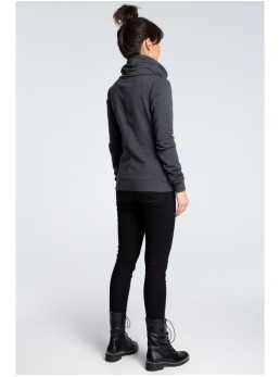 B071 Užtrauktuku užsegamas džemperis - grafito