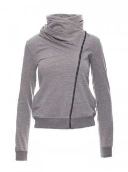 B071 Užtrauktuku užsegamas džemperis - pilka