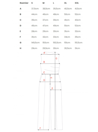S115 Plačios kelnės kombinezonas - nebalinta