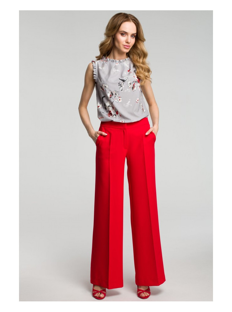 M378 Plačios kelnės - raudona