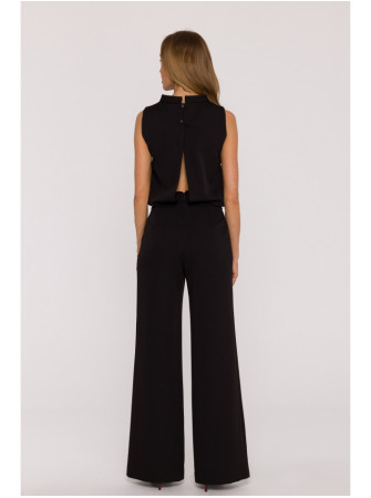 M382 Kombinezonas atvira nugara - juoda