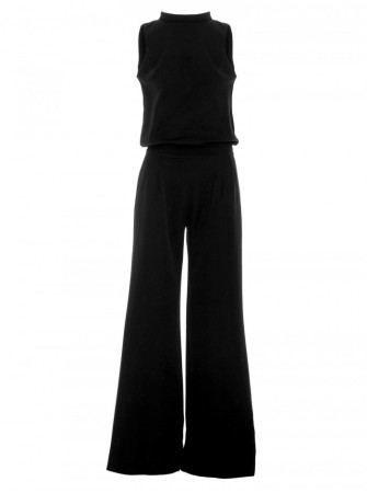 M382 Kombinezonas atvira nugara - juoda