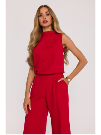 M382 Kombinezonas atvira nugara - raudona