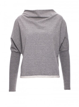 B094 Plačiausia palaidinė atvira nugara - pilka