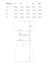 B067 Flared dress - red