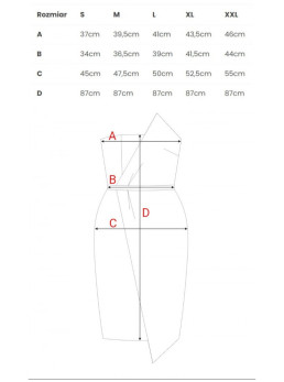 M409 Pieštuko silueto suknelė be petnešėlių - raudona