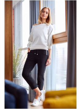 M411 7/8 ilgio sportinės kelnės - juoda