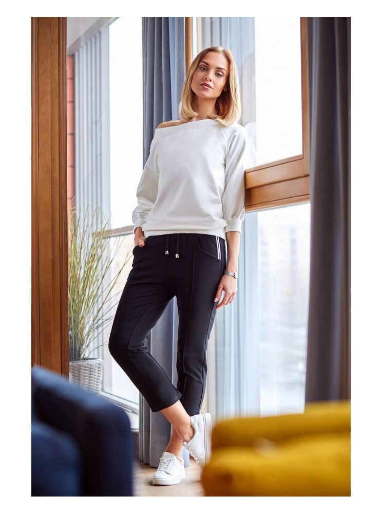 M411 7/8 ilgio sportinės kelnės - juoda