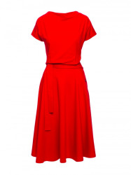 B067 Flared dress - red