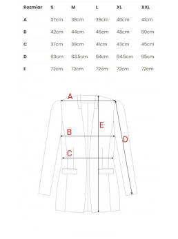 B102 Medvilnės mišinio atviras švarkas - karamelės