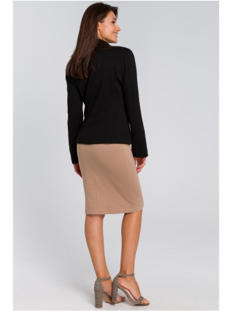 S154 Vienos sagos švarkas - juoda