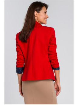 S154 Vieno sagos švarkas - raudona