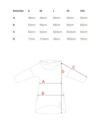 B131 Pūkinis aukštu kaklu megztinis - indigo