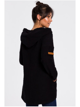 B131 Palaidinė aukštu kaklu - juoda