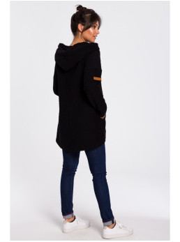 B131 Palaidinė aukštu kaklu - juoda