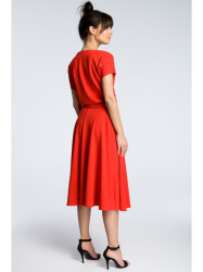 B067 Flared dress - red