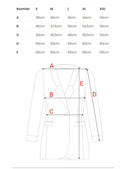 M459 Švarkas su dryžuotais rankogaliais - juoda