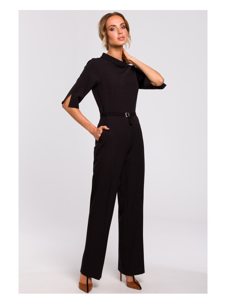 M463 Kombinezonas aukštu kaklu - juoda