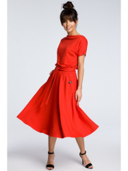 B067 Flared dress - red