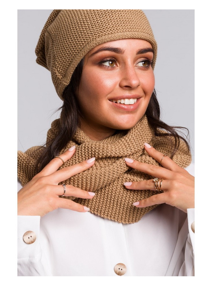 BK042 Apskritas šalikas - karamelės