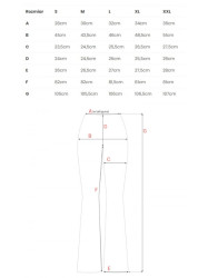 M704 High waisted flared trousers - black