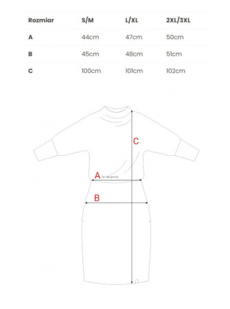 B032 Suknelė kimono rankovėmis - smėlio