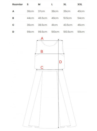 .K005 Raštuota suknelė atvira nugara - raudona