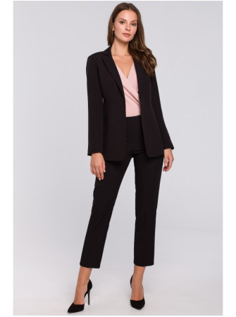 .K036 Vienaeilis švarkas - juoda