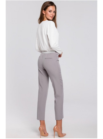 .K037 Apgaubiančio stiliaus palaidinė - nebalinta