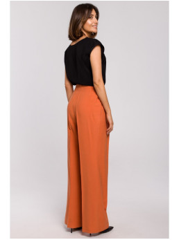 S206 Berankovė palaidinė nėriniuota iškirpte - juoda