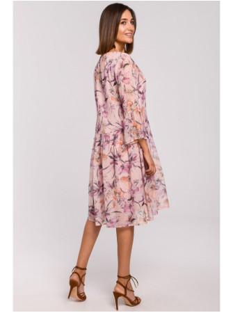 S214 Šifono suknelė pažemintu liemeniu – 2 modelis - spalva