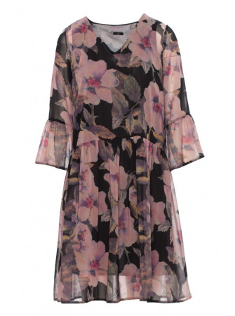 S214 Šifono suknelė pažemintu liemeniu – 3 modelis - spalva